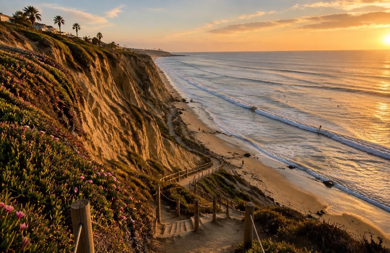 Beacon's Beach — San Diego coastal beach photo