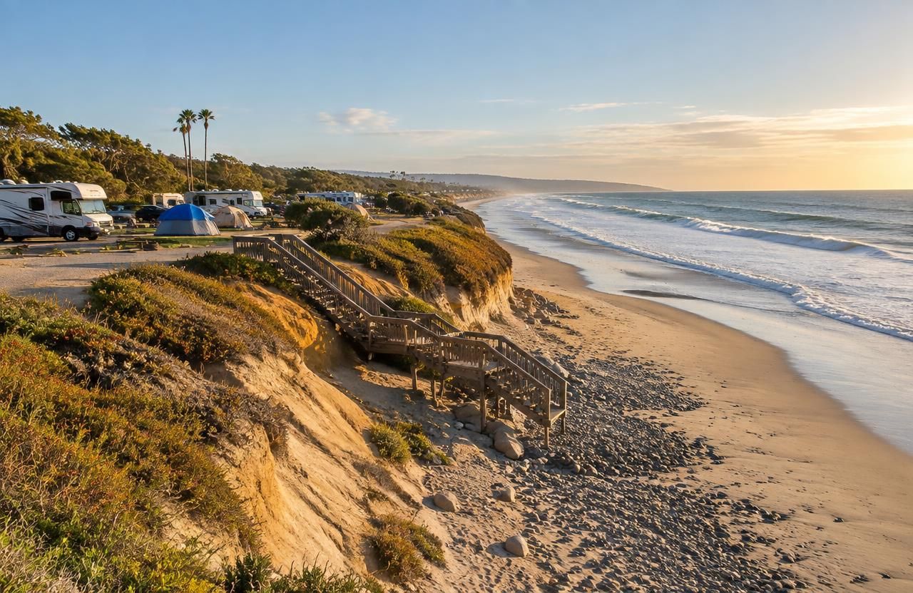 South Carlsbad State Beach — San Diego coastal beach photo