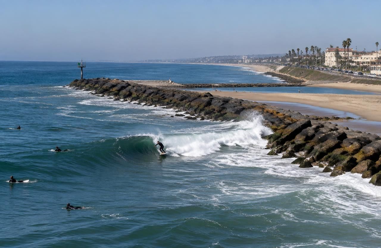 Warm Water Jetty — San Diego coastal beach photo