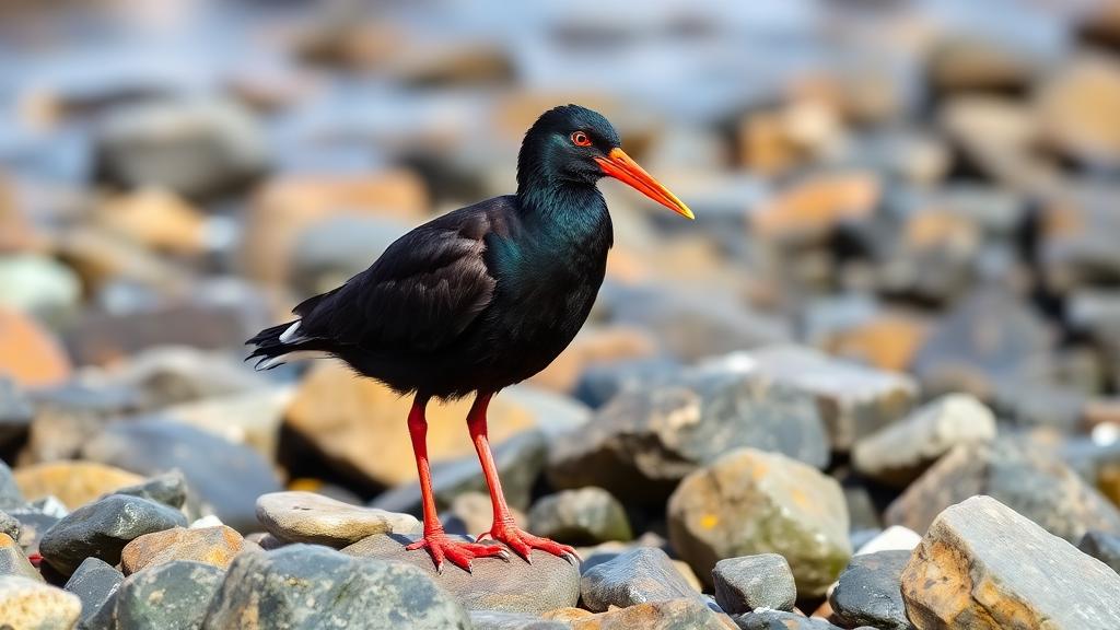 Black Oystercatcher on a San Diego beach