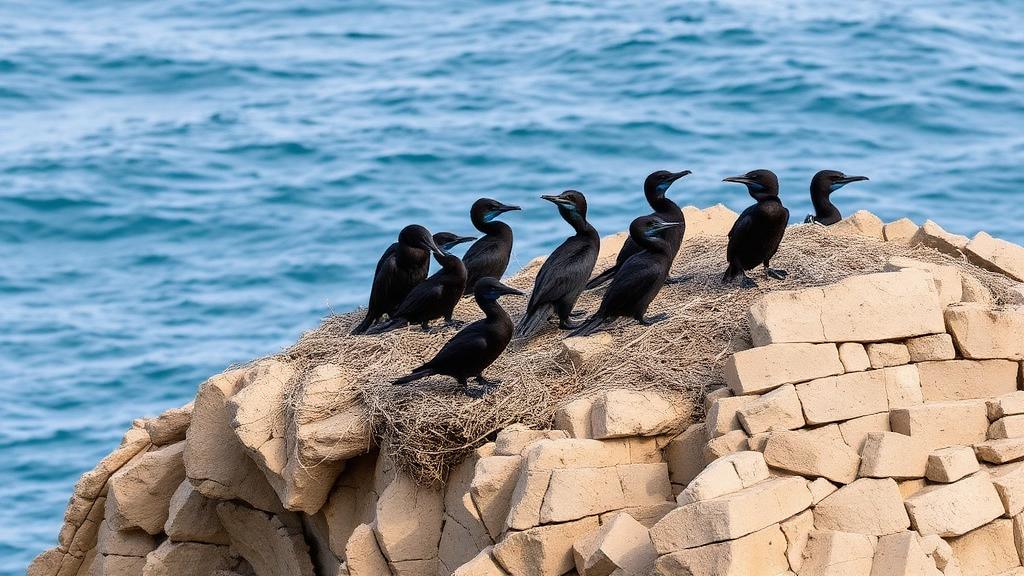 Brandt's Cormorant on a San Diego beach
