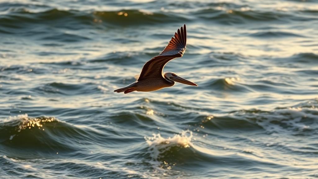 Brown Pelican on a San Diego beach
