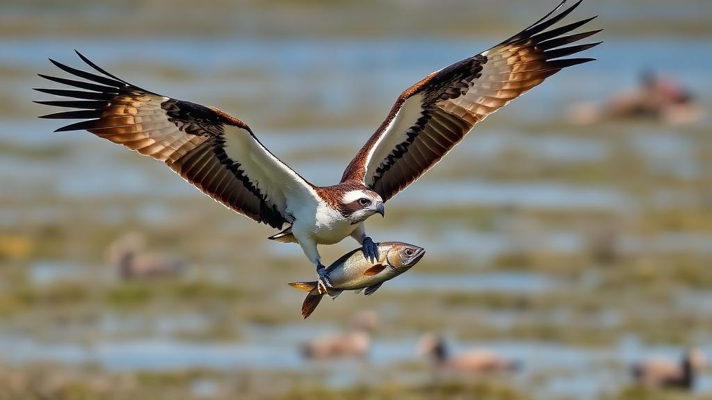 Osprey on a San Diego beach