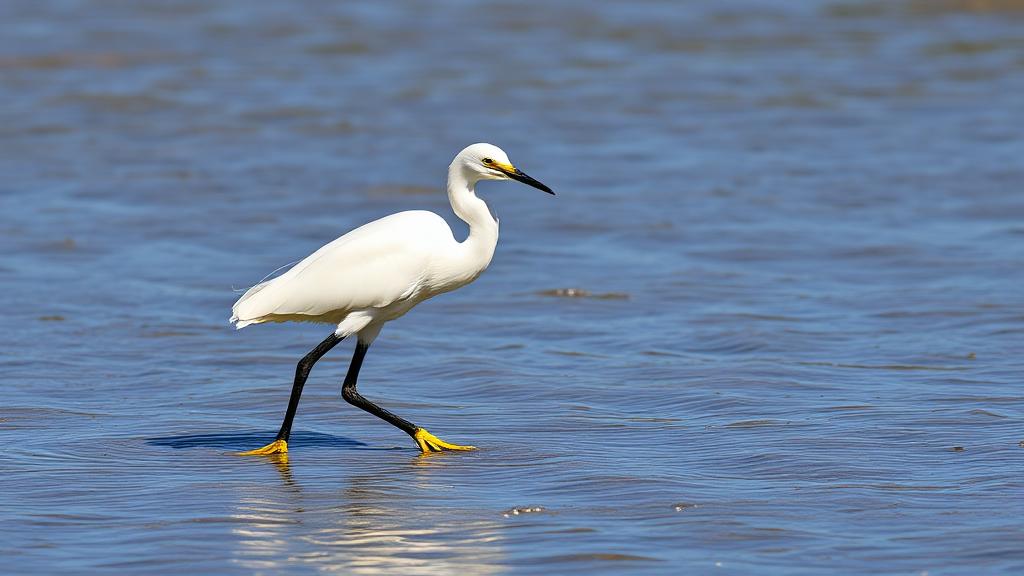 Snowy Egret on a San Diego beach
